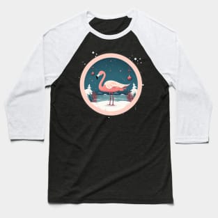 Flamingo Flock Sunset, Love Flamingos Baseball T-Shirt